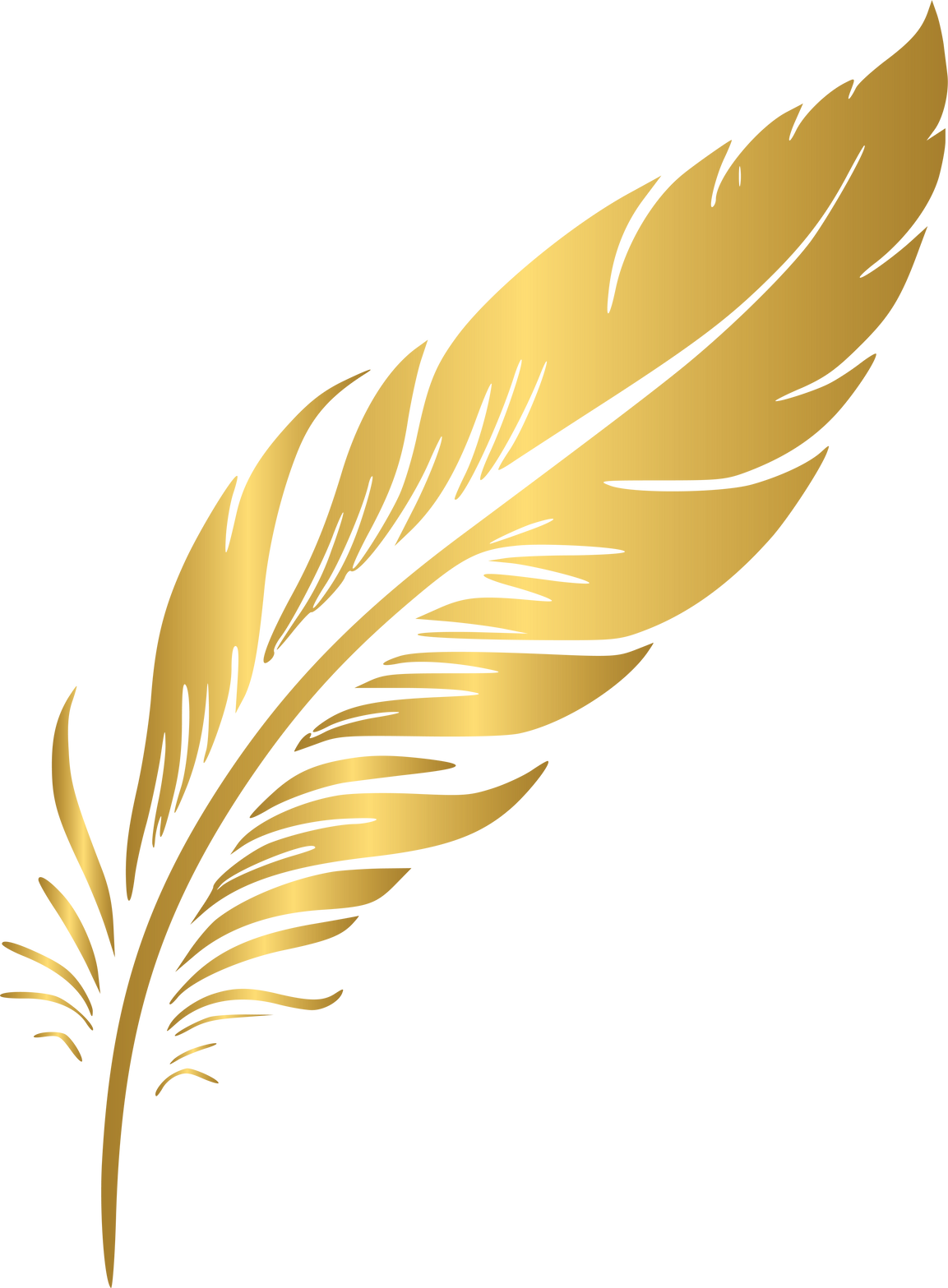 Golden feather